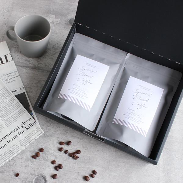 Two-color printed silver bags in gift box